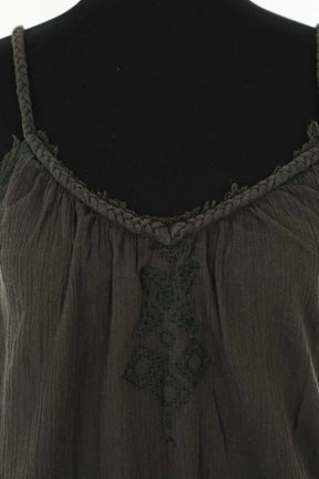 Robe Zadig & Voltaire Kaki en Coton