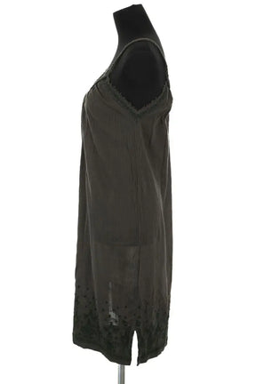 Robe Zadig & Voltaire Kaki en Coton