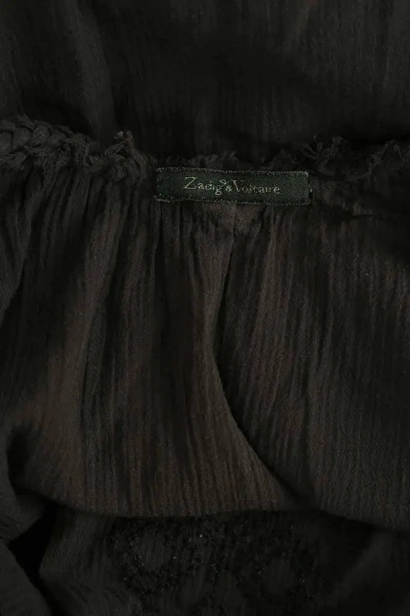 Robe Zadig & Voltaire Kaki en Coton