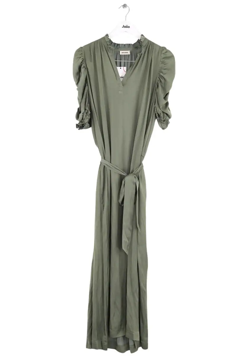 Robe Zadig & Voltaire Kaki en Soie, taille M - Seconde Main