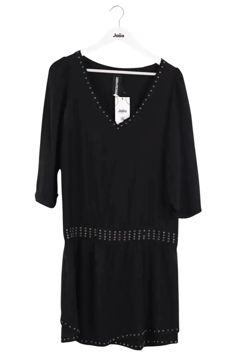 Robe Zadig & Voltaire Noir en Soie, taille M - Seconde Main