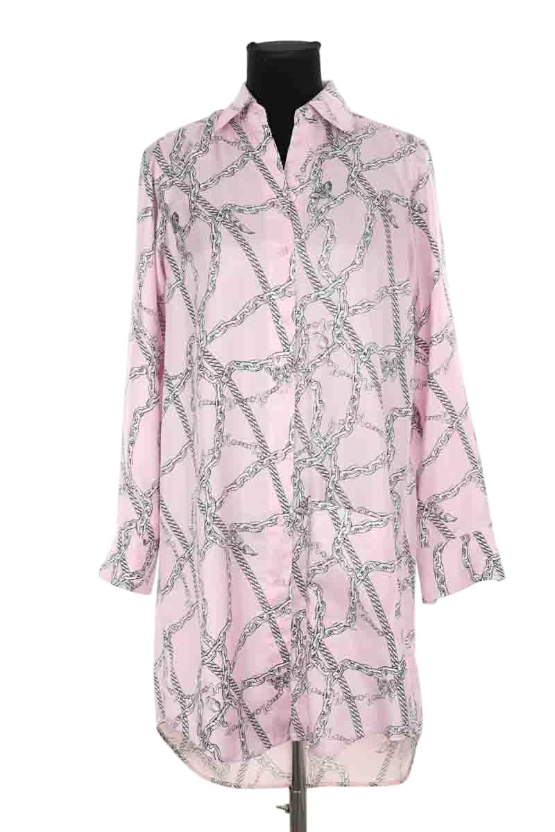 Robe Zadig & Voltaire Rais twill chains Rose en Soie, taille XS - Seconde Main