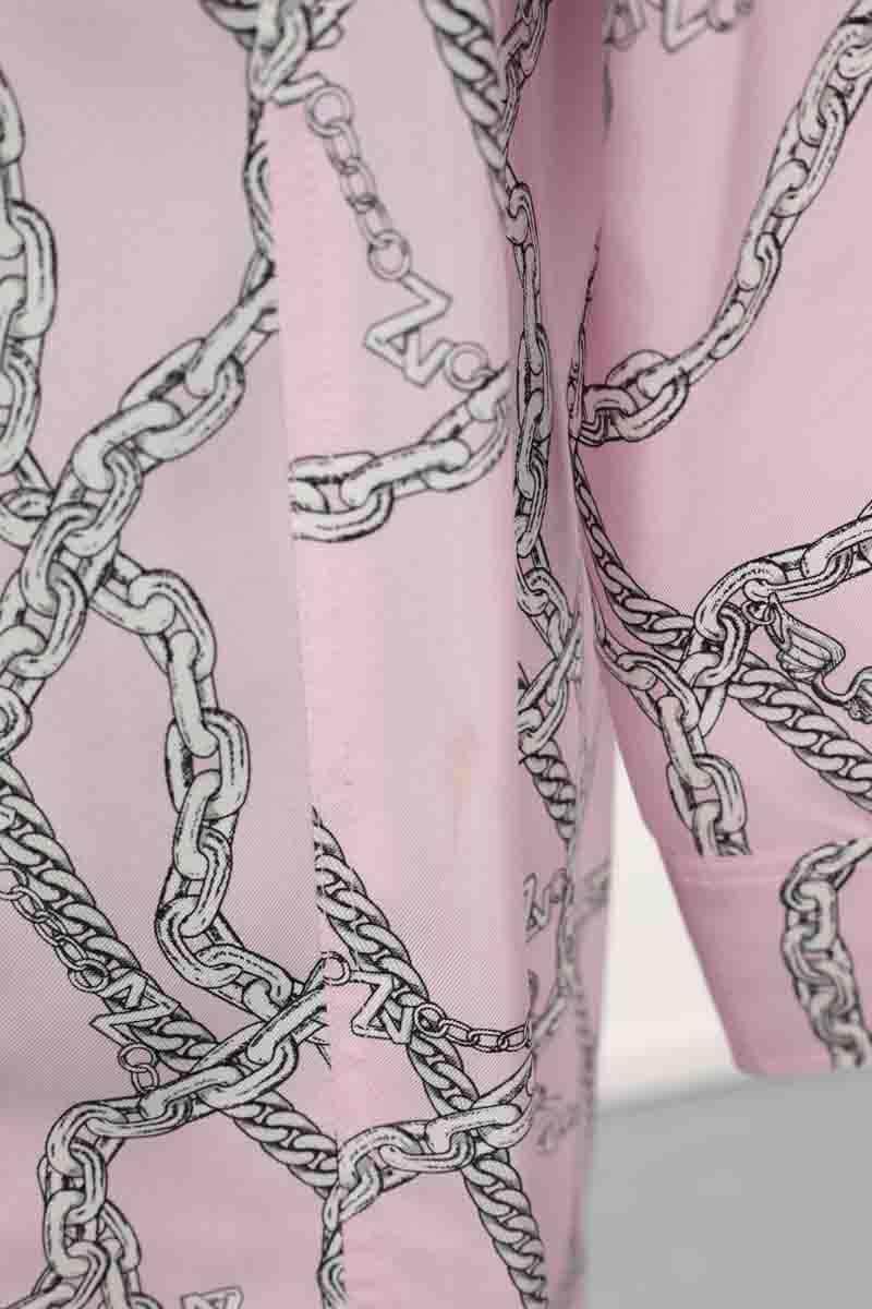 Robe Zadig & Voltaire Rais twill chains Rose en Soie
