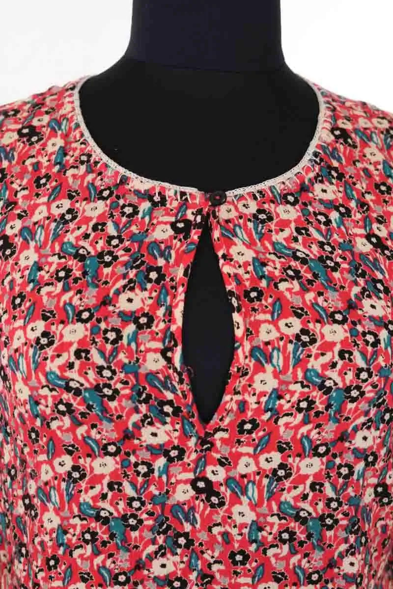 Robe Zadig & Voltaire Riva print small Rouge en Viscose