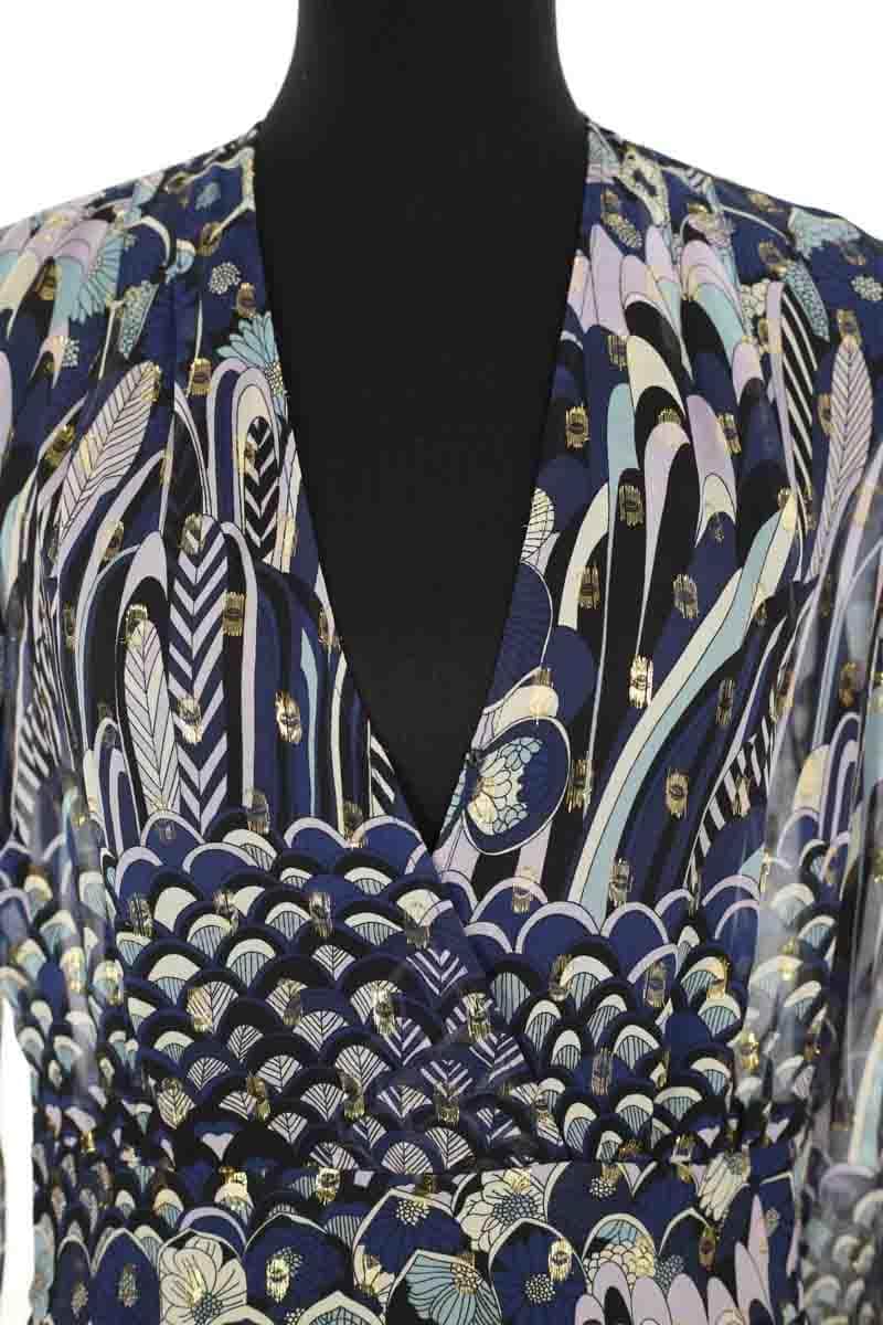 Robe Zadig & Voltaire Roumy Bleu en Soie