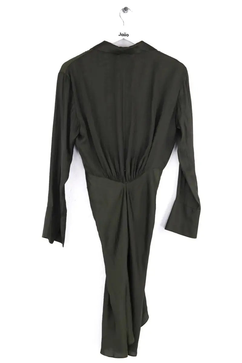 Robe Zadig & Voltaire Rozo satin Kaki en Synthétique