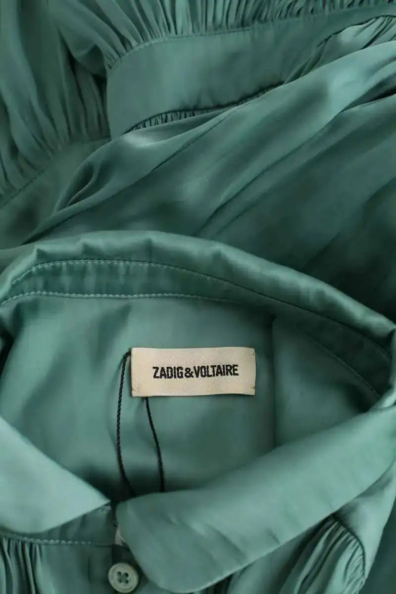 Robe Zadig & Voltaire Vert en Soie