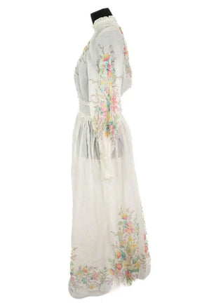 Robe Zimmermann Blanc en Lin