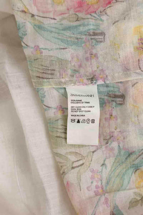 Robe Zimmermann Blanc en Lin