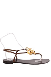 Sandales Giuseppe Zanotti Marron en Cuir, taille 39 - Seconde Main