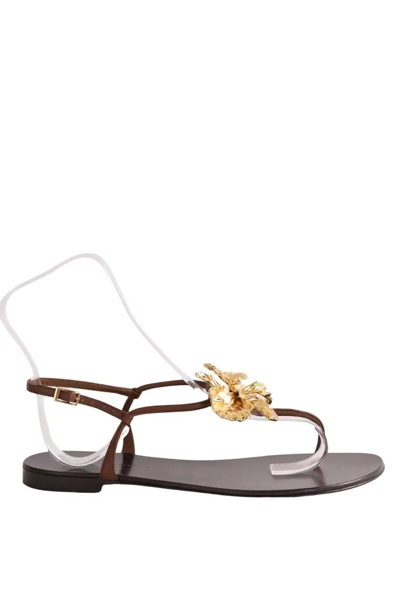 Sandales Giuseppe Zanotti Marron en Cuir, taille 39 - Seconde Main