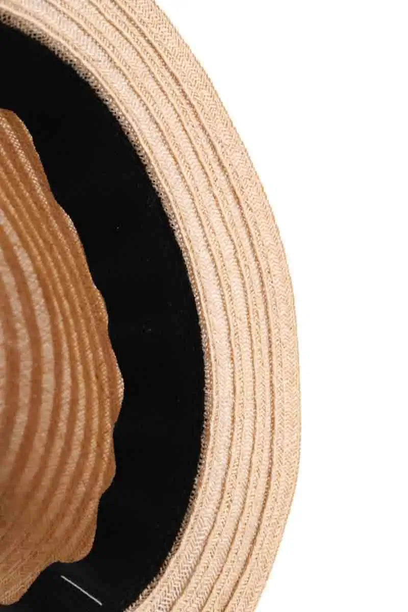 Chapeau Maison Michel Beige en Osier