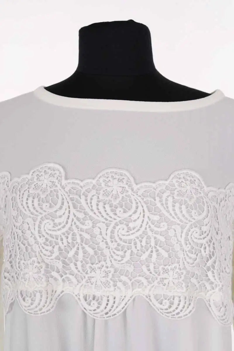 Blouse Marella Ecru en Synthétique