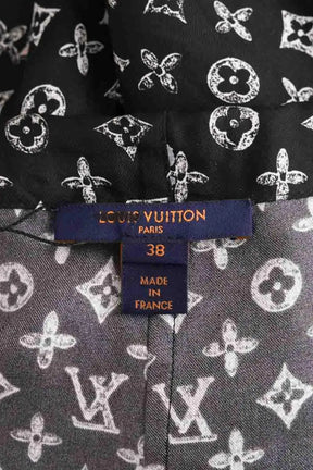 Pantalon droit Louis Vuitton Noir en Soie