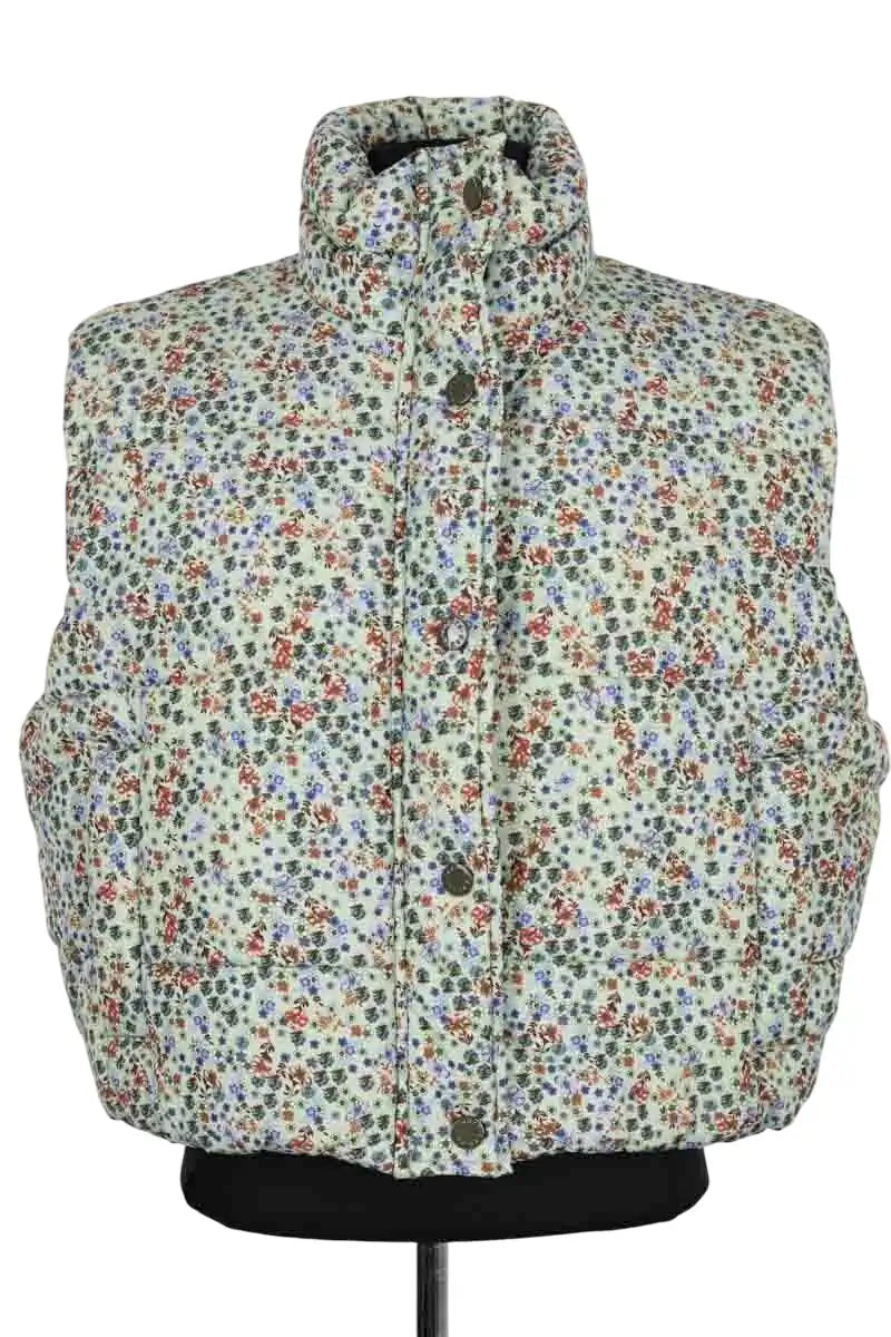 Doudoune Sandro Turquoise en Synthétique, taille S - Seconde Main