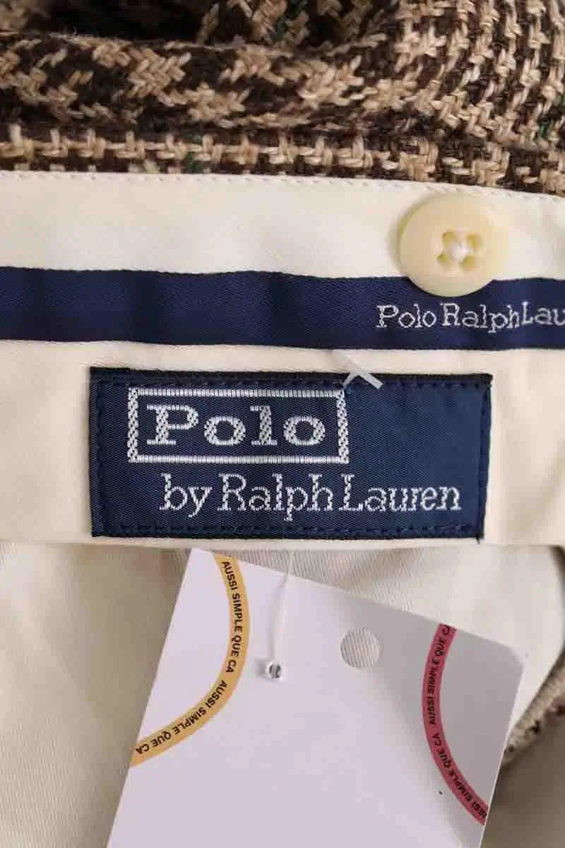 Pantalon Ralph Lauren Marron en Lin
