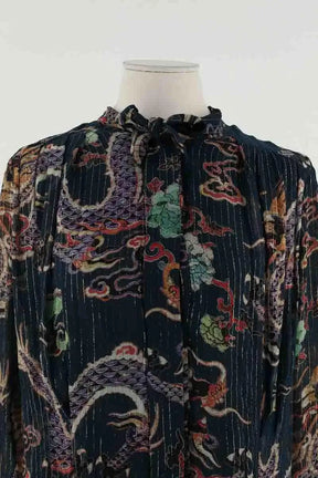 Robe Isabel Marant Bleu en Soie