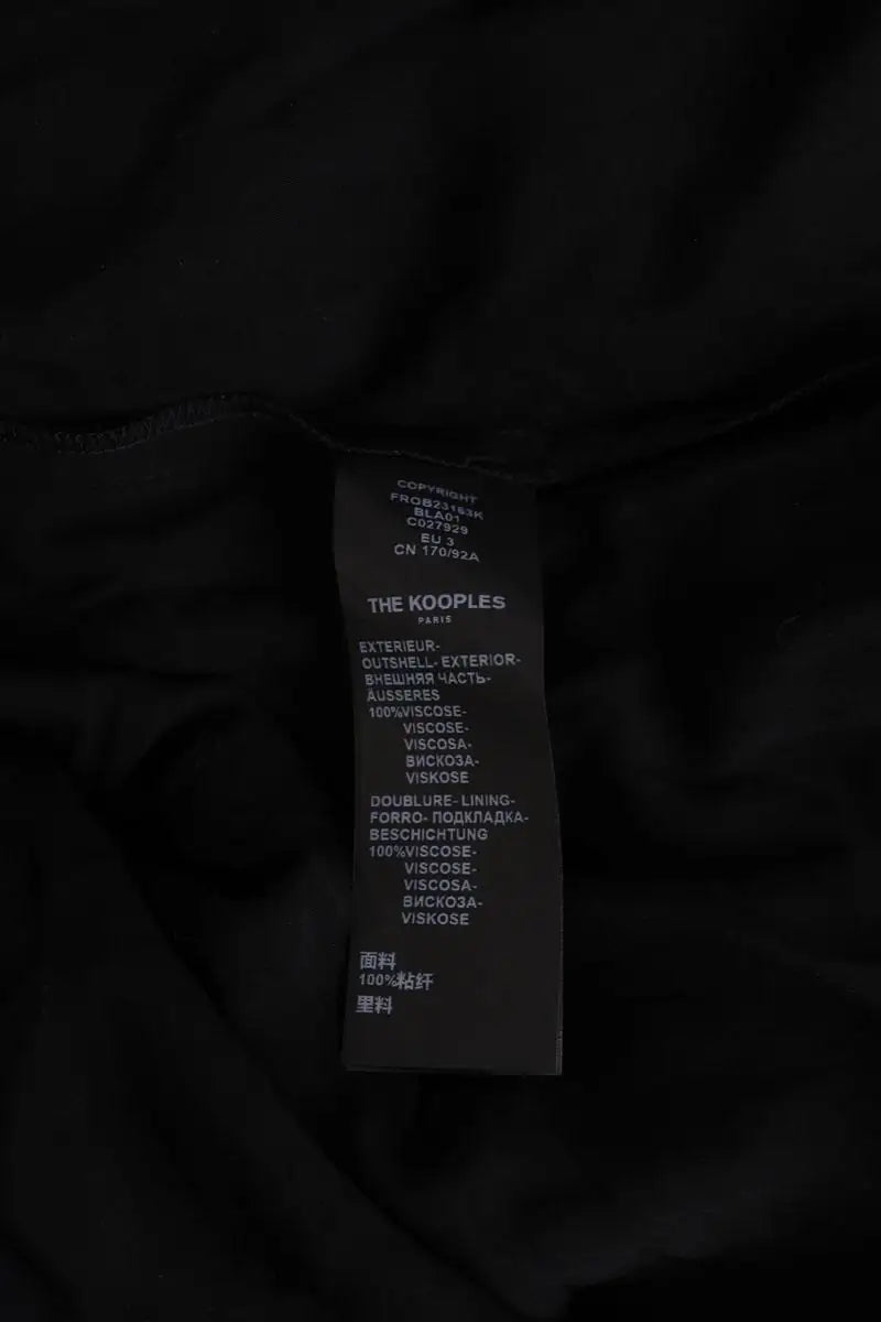 Robe The Kooples Noir en Synthétique