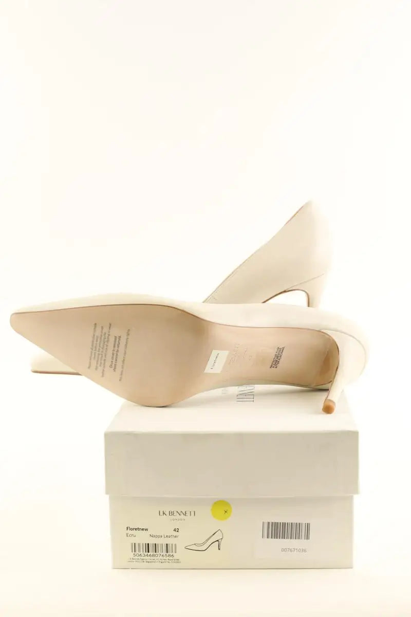 Talons LK Bennett Floret new Ecru en Cuir