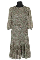 Robe Vanessa Bruno Vert en Soie, taille S - Seconde Main