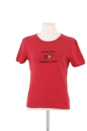 T-shirt Rouje Rouge en Coton, taille XS - Seconde Main