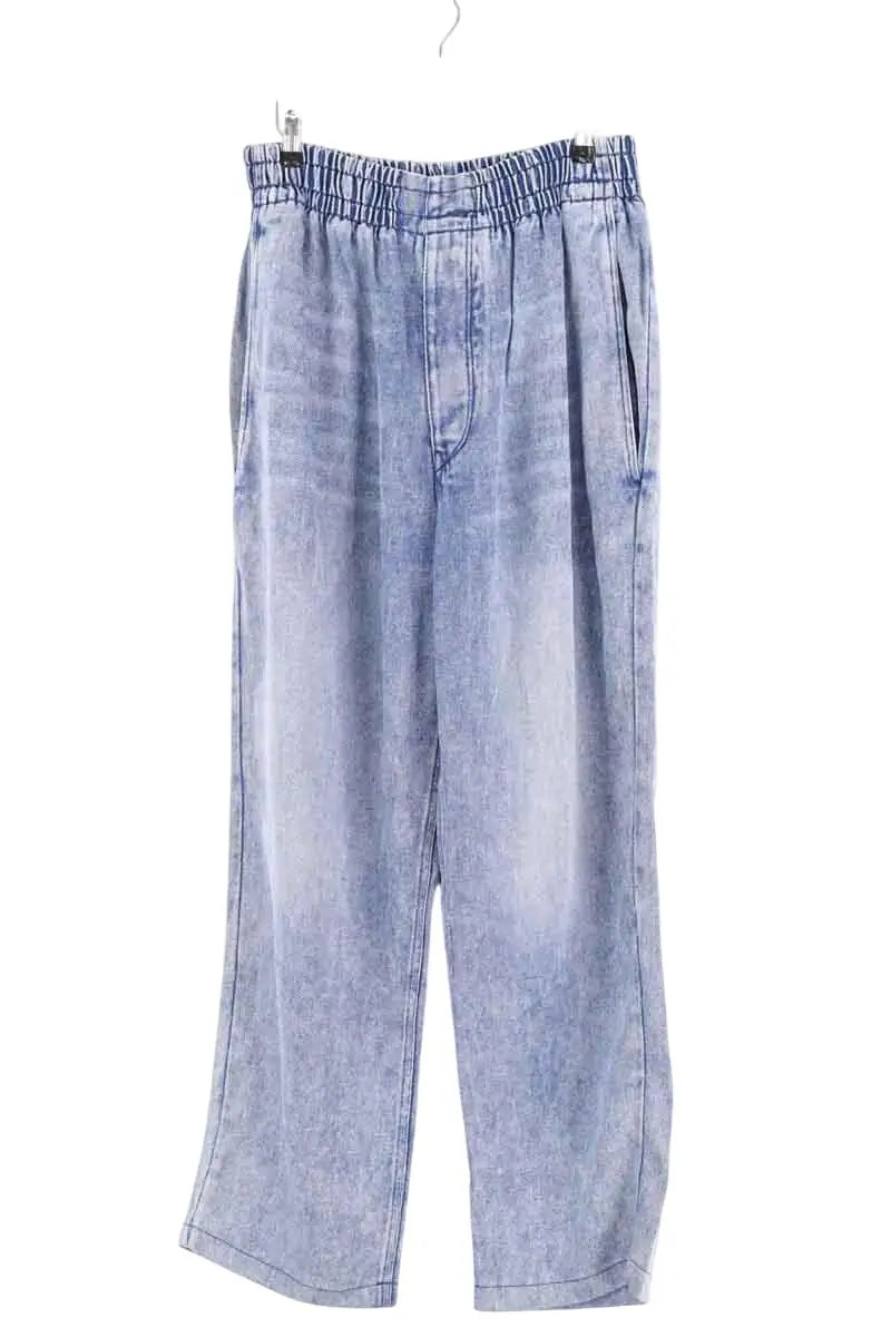 Pantalon droit Isabel Marant Bleu en Coton, taille L - Seconde Main