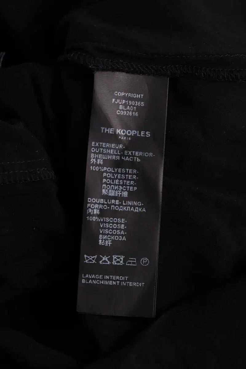 Jupe The Kooples Noir en Synthétique