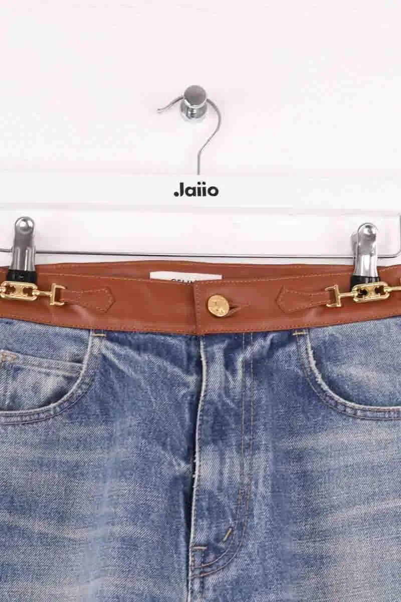Jean droit Celine Bleu en Coton