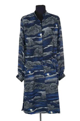 Robe Kenzo Bleu en Synthétique, taille XL - Seconde Main