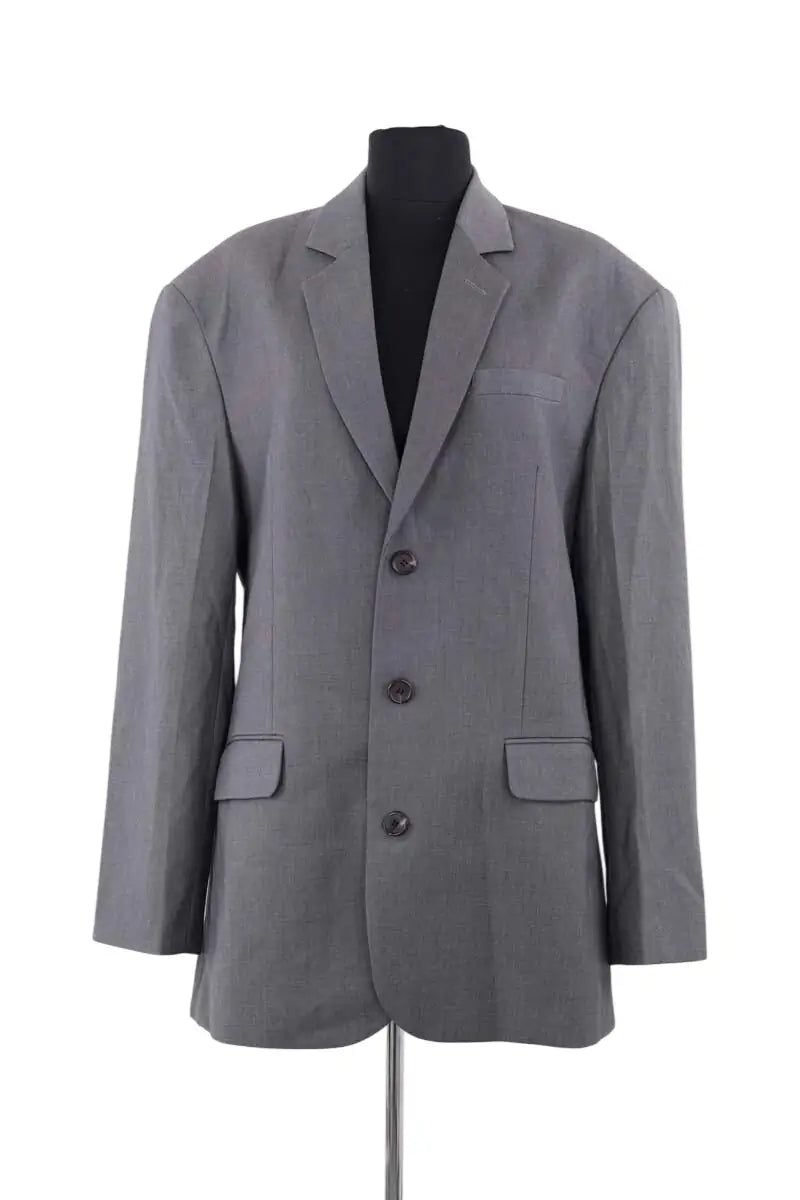 Blazer The Frankie Shop Anthracite en Synthétique, taille S - Seconde Main