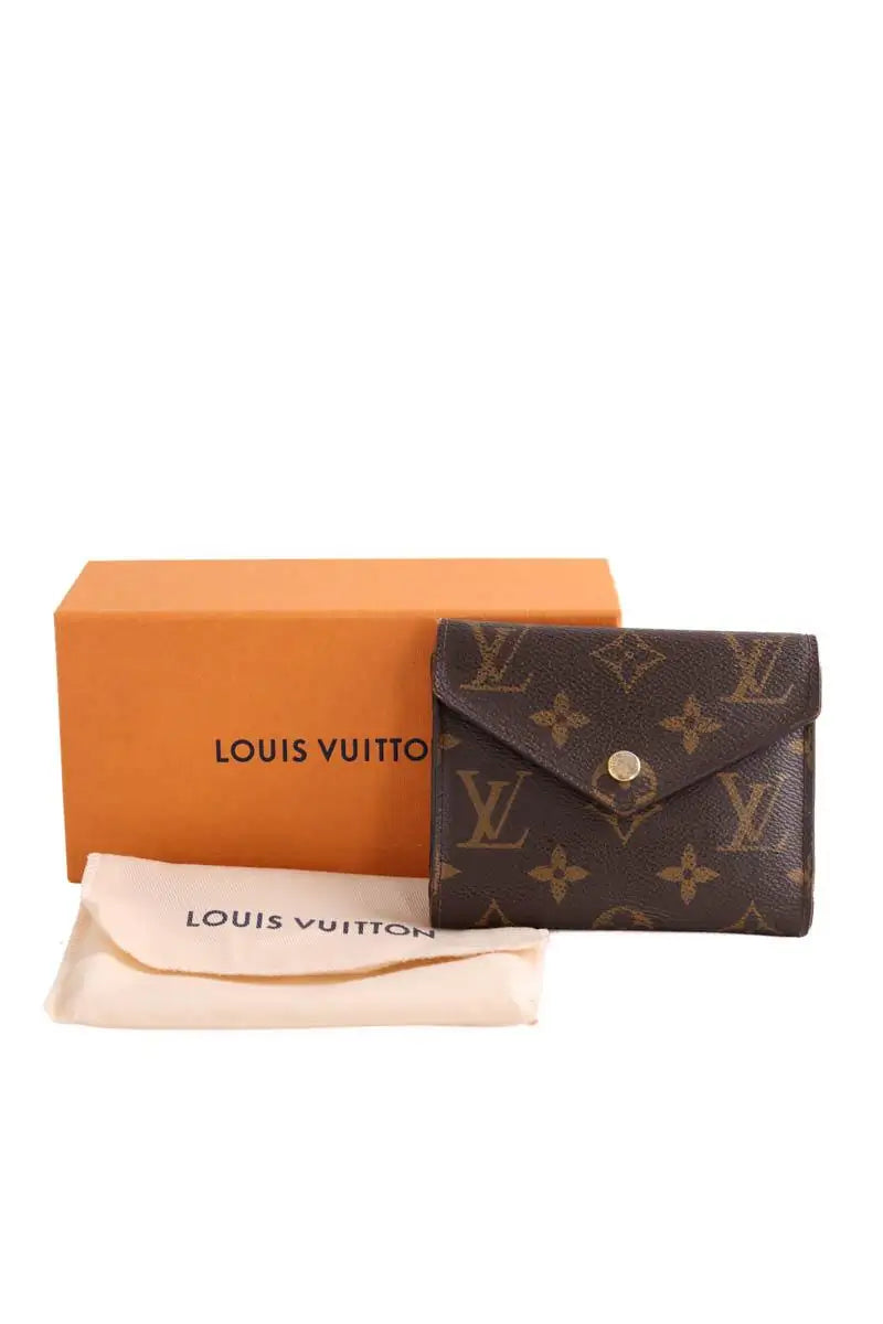 Portefeuille Louis Vuitton Marron en Cuir