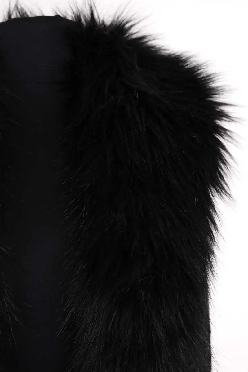 Gilet Saint Laurent Noir en Coton