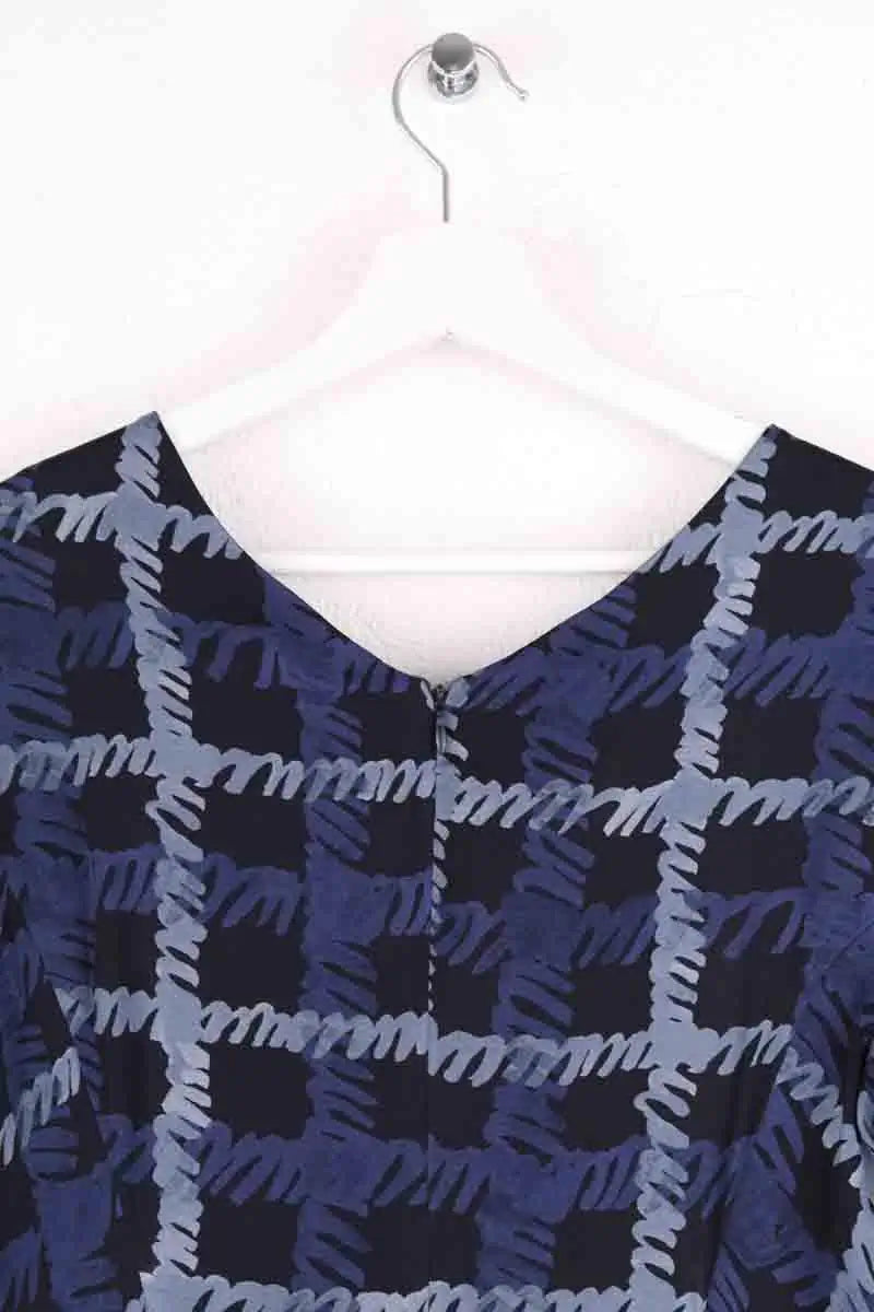 Robe Emporio Armani Bleu en Soie
