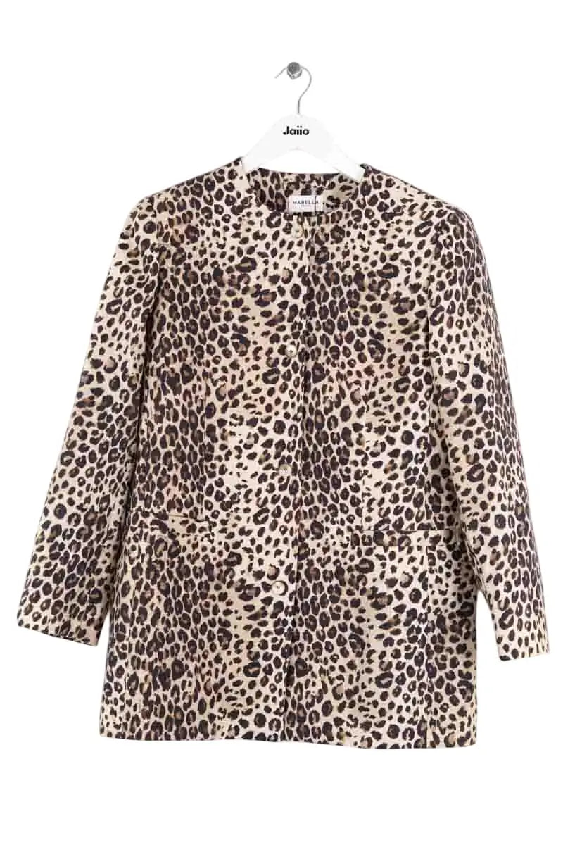 Veste Marella Beige en Lin, taille M - Seconde Main