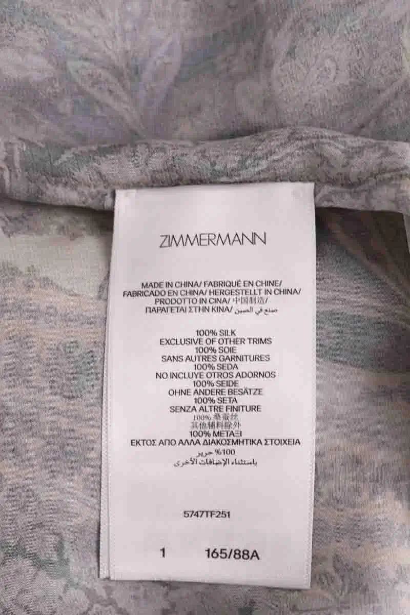 Blouse Zimmermann Marron en Soie