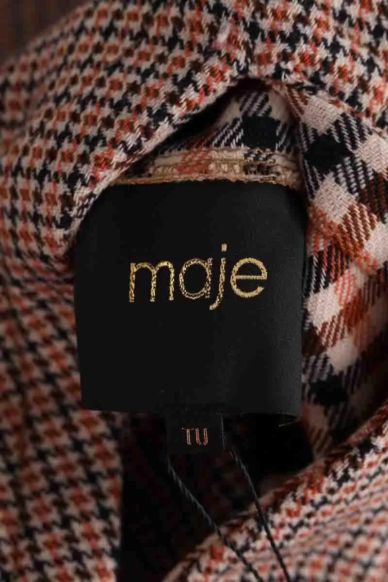 Cape Réversible Maje Rouge en Laine