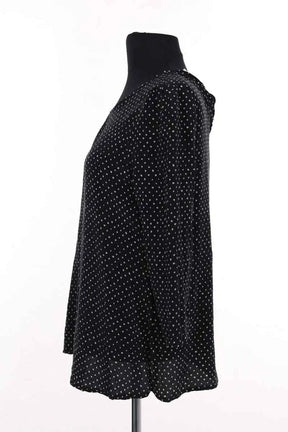 Blouse Sézane Noir en Soie