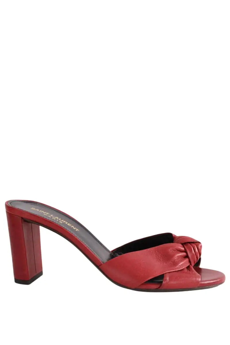 Talons Saint Laurent Rouge en Cuir, taille 37 - Seconde Main