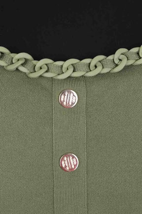 Top sans manche Maje Vert en Viscose