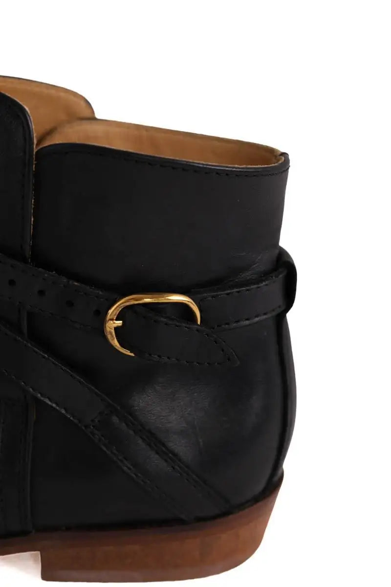Boots Sézane Noir en Cuir