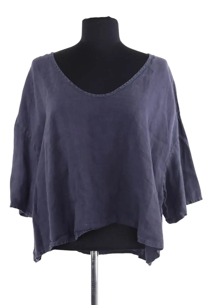 T-shirt American Vintage Anthracite en Lin, taille S - Seconde Main