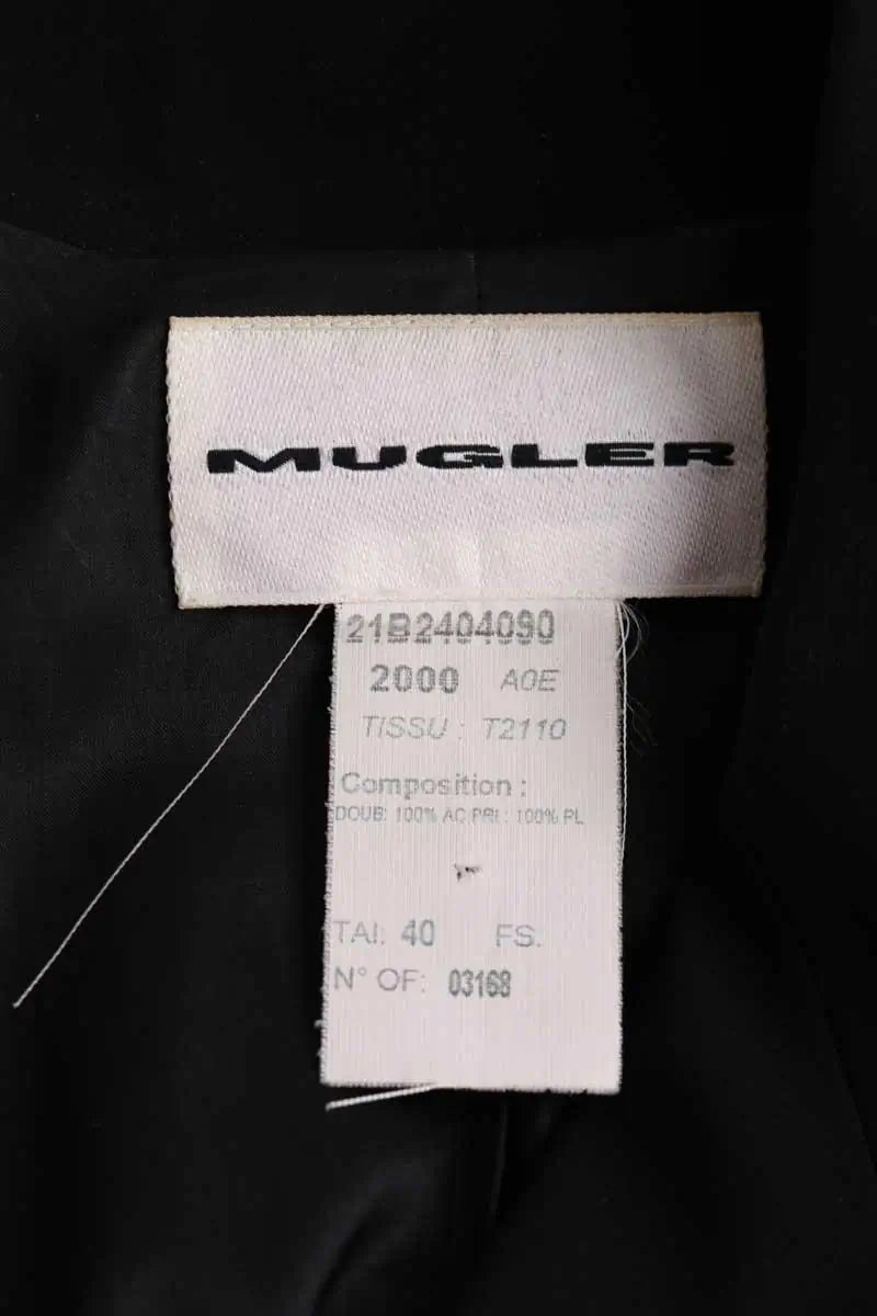 Blazer Mugler Noir en Synthétique