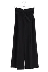Pantalon large Tara Jarmon Noir en Synthétique, taille S - Seconde Main