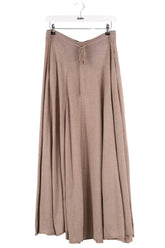 Jupe Lingua Franca Beige en Laine, taille L - Seconde Main