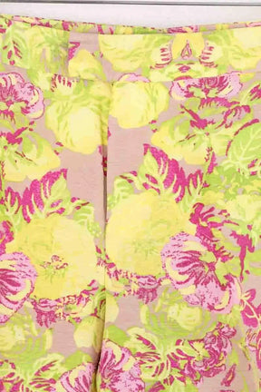 Pantalon droit Maje Jaune en Coton