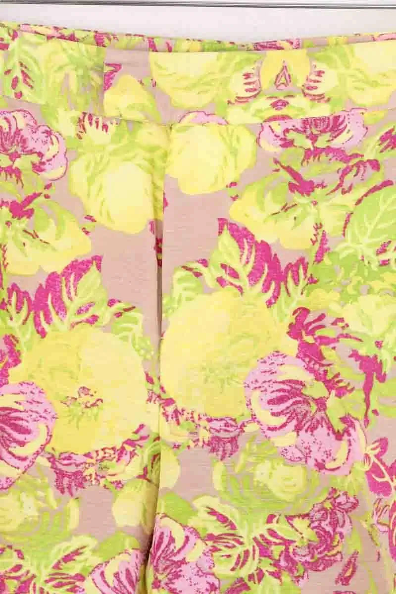 Pantalon droit Maje Jaune en Coton