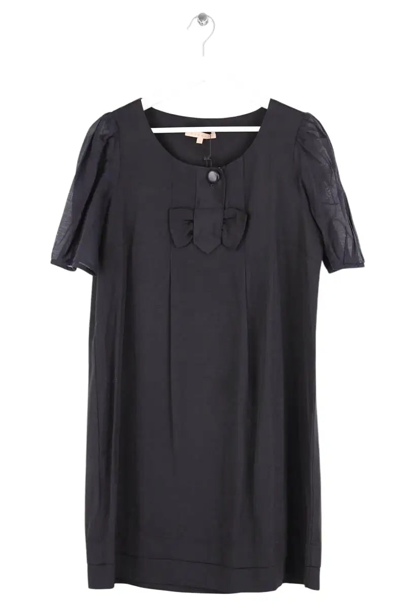 Robe Sandro Noir en Viscose, taille M - Seconde Main