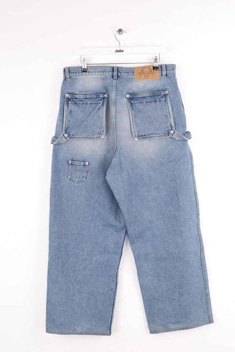 Jean large Moschino Bleu en Coton