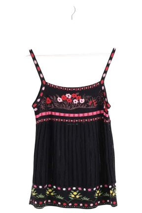 Top sans manche Kenzo Noir en Synthétique, taille L - Seconde Main