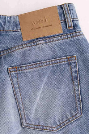 Jean bootcut Ami Bleu en Coton